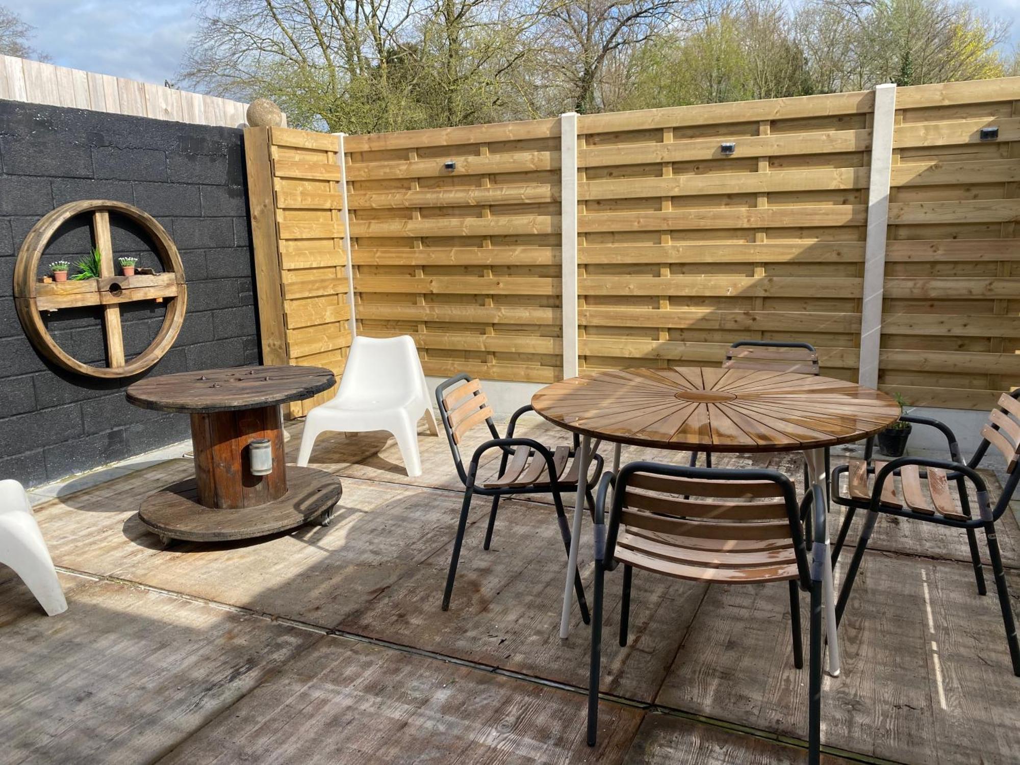 Entre Ville Et Campagne Appartement Cosy Avec Parking Et Terrasse Wood Coutiches Exterior foto